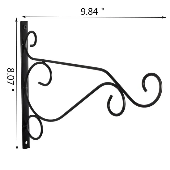 Garden Heavy Duty Metal Brackets Hanging Plants Bracket Hook for Bird Feeders