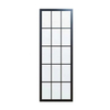 New Stylish Interior Black Steel Frame French Penal Barn Door