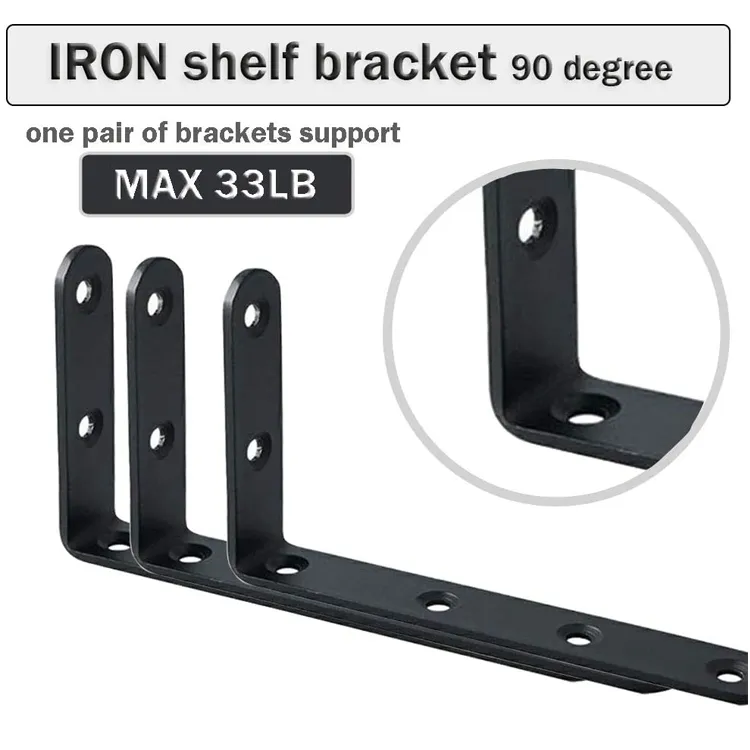 Shelf Brackets Heavy Duty Black Shelves Brackets Steel L Corner Brace