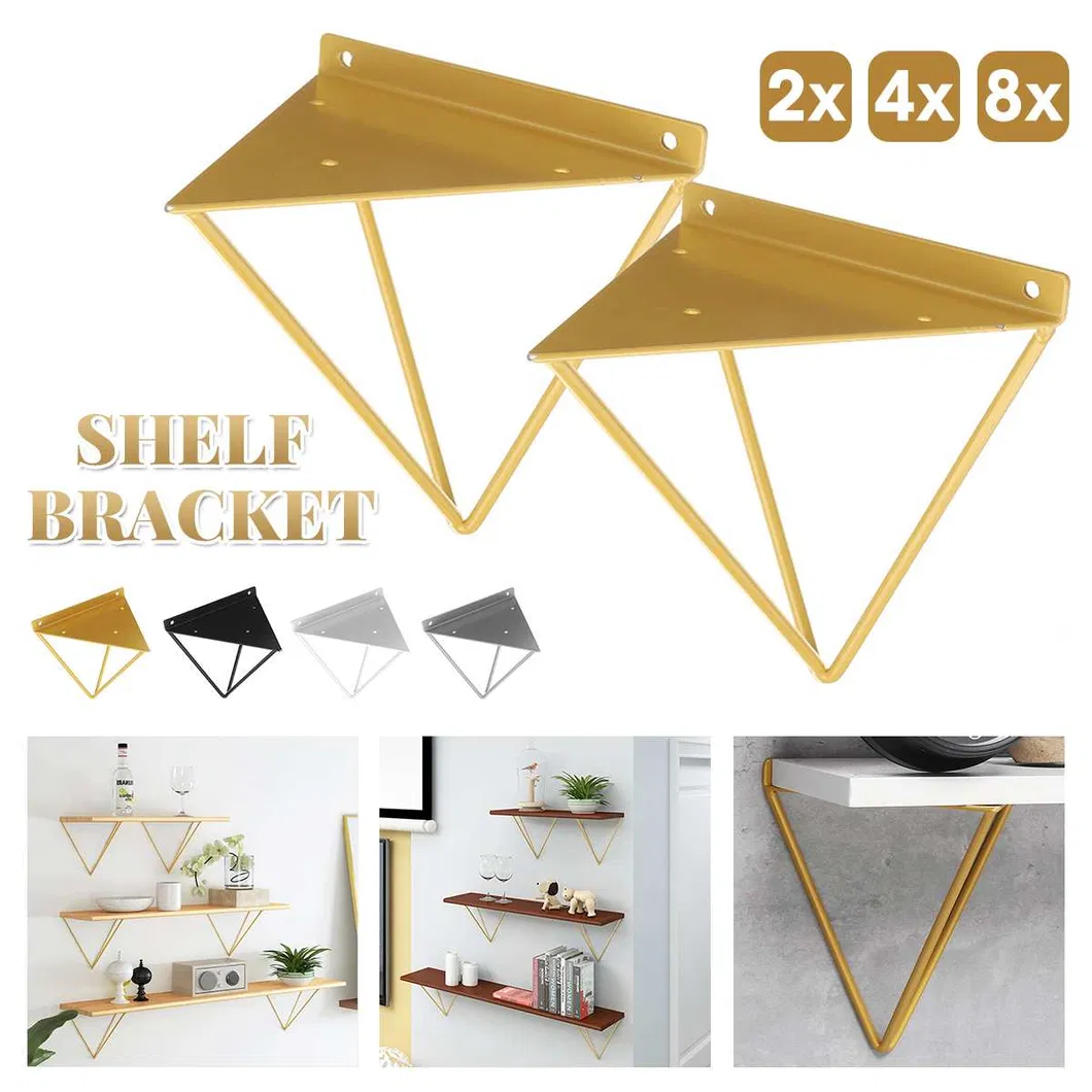 Metal Heavy Support Plank Wall Mounted Bench Table Folding Shelf Bracket