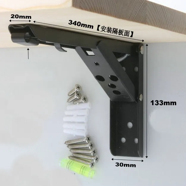 Metal Collapsible Shelf Bracket for Bench Table DIY Bracket