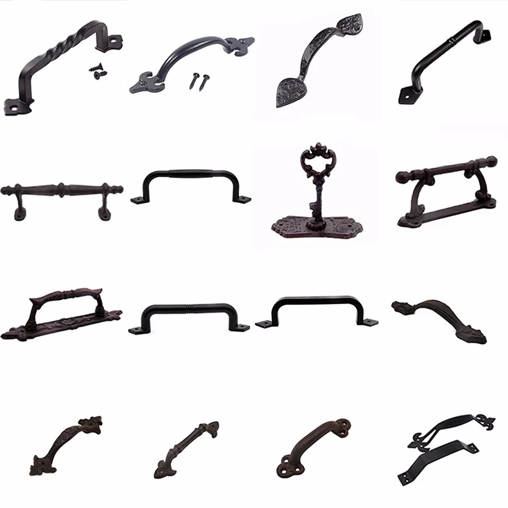 Wall Shelf Bracket Cast Iron OEM Customized Pattern Rustic Brown Triangle Bracket