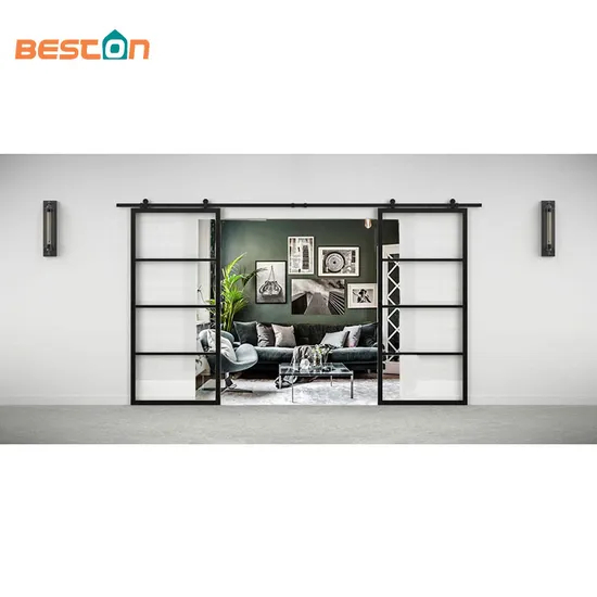 Wide Glas Barn Glass Doors Metal Frame Door