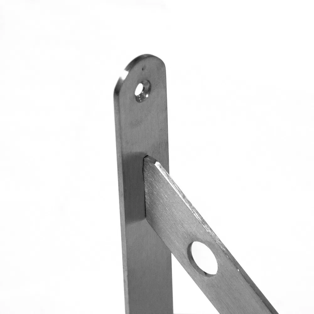 Solid Stainless Steel Wall Mounted Shelf Supporter 90 Degree Angle Bracket Frame