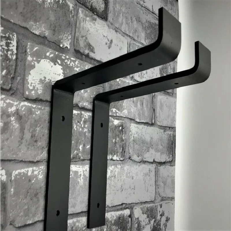 Floating Shelf Bracket Industrial Iron Angle Wall Brackets