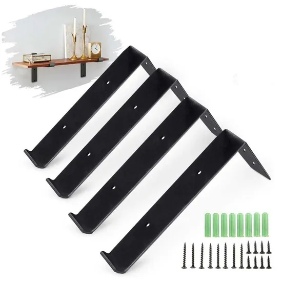 Floating Shelf Bracket Industrial Iron Angle Wall Brackets