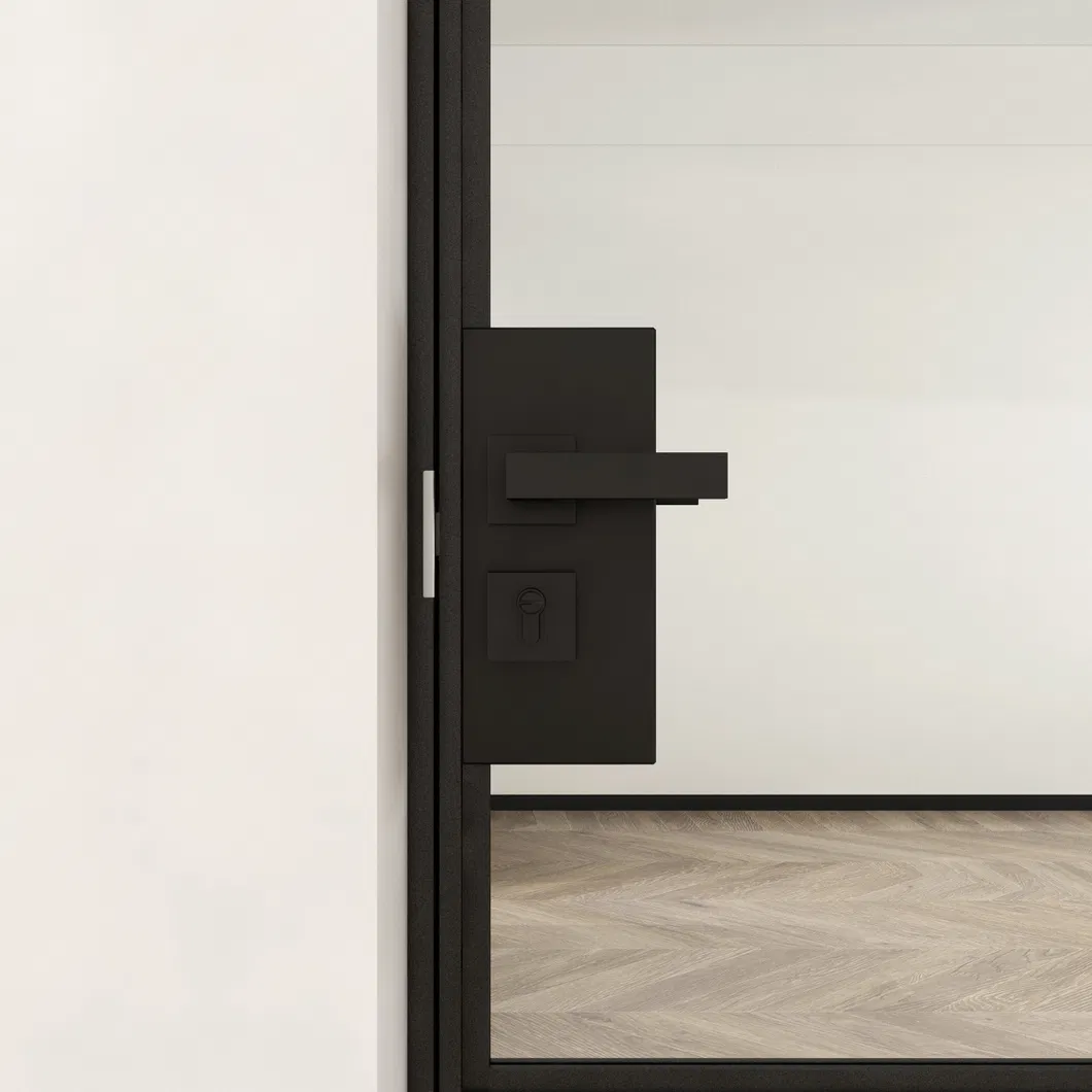 Powder Coating Alu-Framed Hinged Aluminum Swing Glass Doors