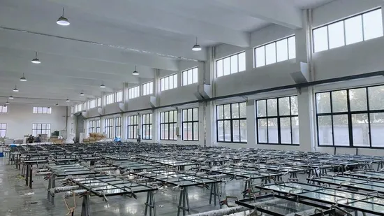 Knockdown Paneled Metal Glass Concorde Barn Door with Hardware