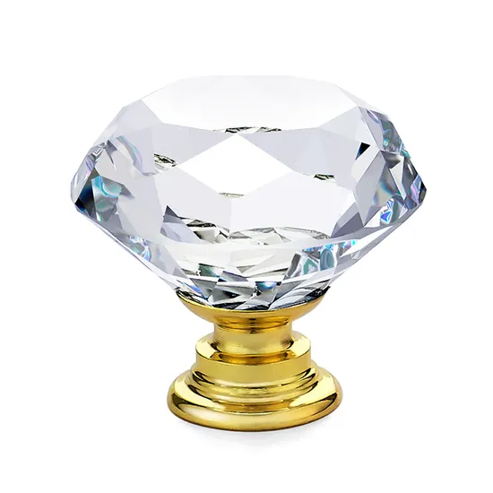 High Quality Crystal Drawers Knobs Furniture Handles and Knobs for Kitchen Cabinet
