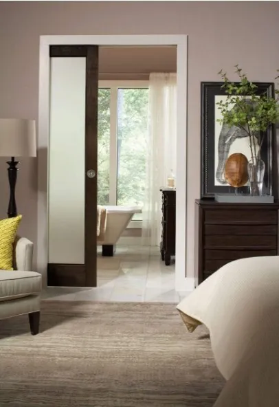 Customizable Design Steel White Pocket Sliding Barn Door Hardware