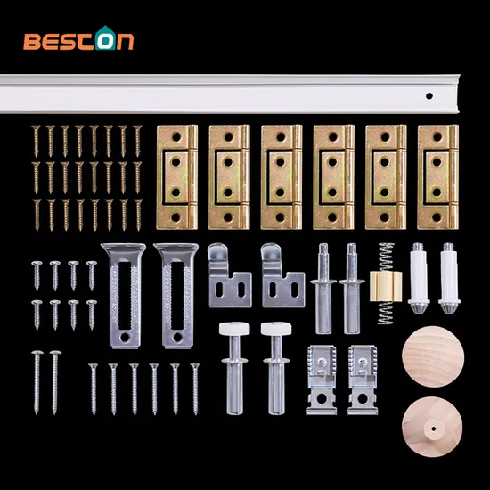 Customizable Design Steel White Pocket Sliding Barn Door Hardware