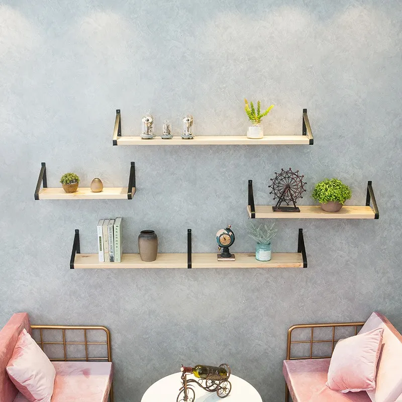 Ready Stock Wholesale Steel Metal Floating Corner Shelf Brackets