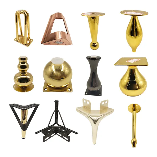 Furniture Legs Replacement Iron Legs High Quality 6-12cm Durable Couch Base
