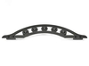 One Piece Wrought Iron Fan-Shaped Royal Roller Sliding Barn Door Hardware