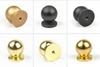 Brass Round Ball Solid Door Knobs Handles Reel Kitchen Knob Handle