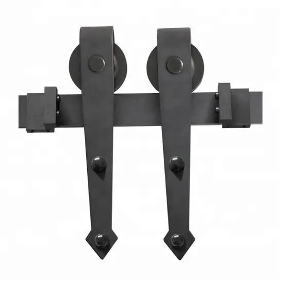 Rustic Sliding Barn Door Hardware Flat Carbon Flat Track Sliding Door System