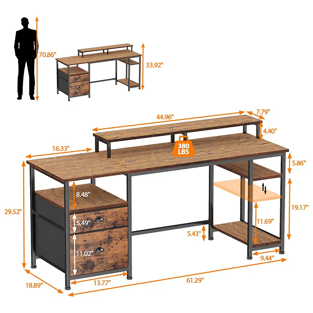 Smart Minimalist Living Room Cabinet L Shaped Gaming Desk Computer Corner Desk