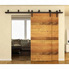 Double Wood Doors Kit Sliding Steel Track Bypass Door Hardware