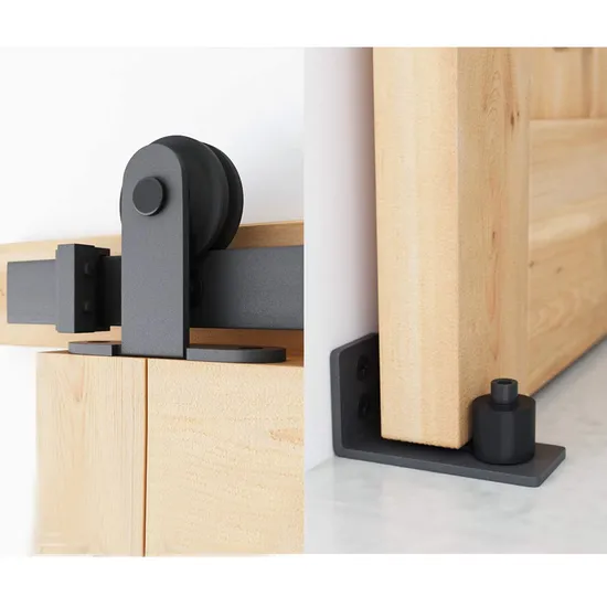 6FT Top Mount Sliding Barn Door Hardware Kit Whole Set