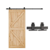 6.6 FT Sliding Barn Door Hardware Track Kit Sliding Door Accessories