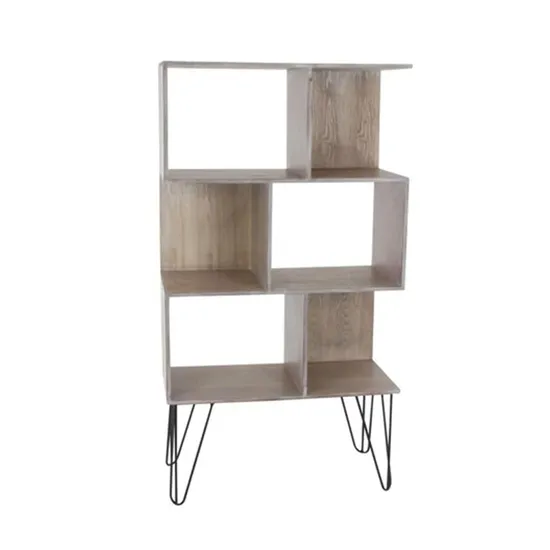 Living Room Furniture with Metal Iron Feet Storage Shelves Side Tables