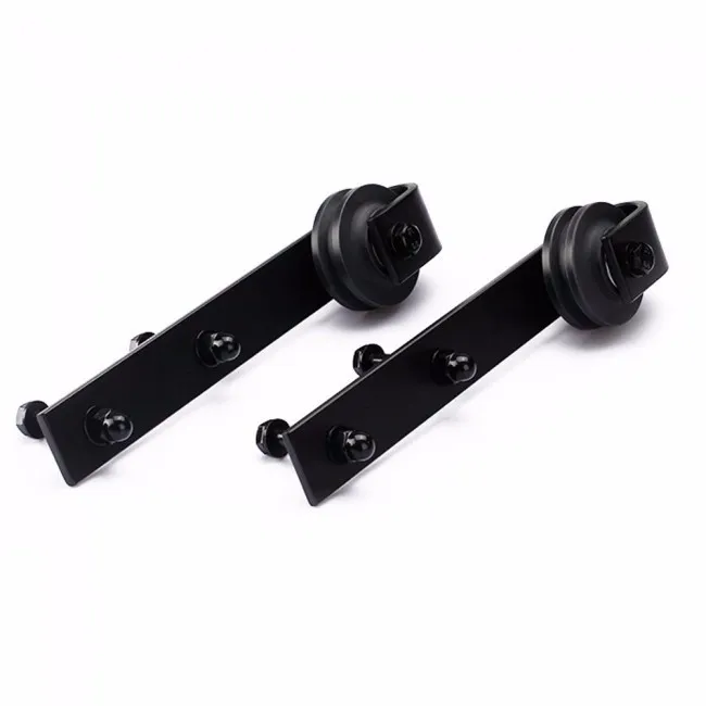 Solid Cast Steel Bending Design Wooden Barn Door Top Rollers Kits