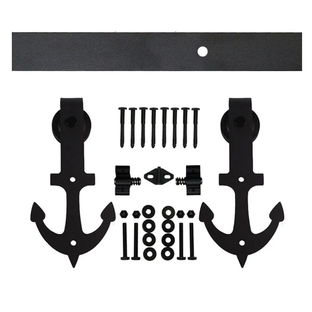 6.6FT Barn Door Track Wooden Sliding Door Hardware Kit