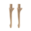 435mm Unfinished Carved Wood Furniture Cabinet Wooden Chairs Legs