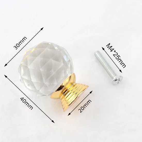Furniture Handle Crystal Cupboard Pull Handles Cabinet Hardware Handles and Knobs