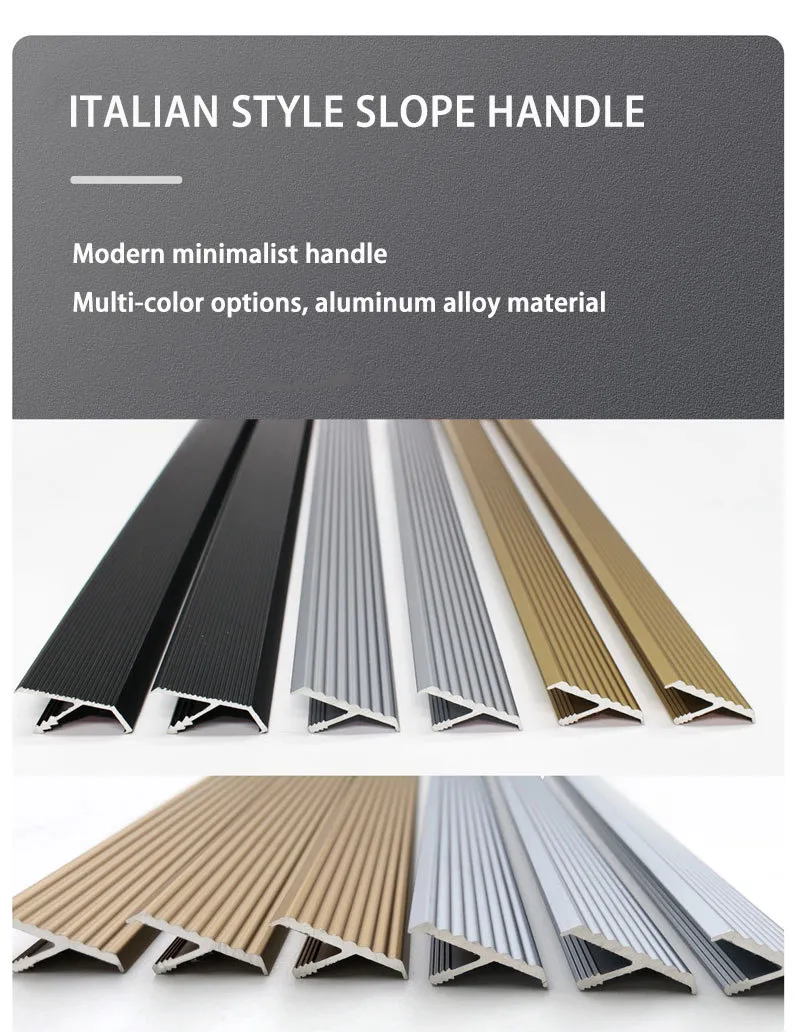 Closet Body Recessed Door Handle Triangular Beveled Edge Cabinet Door Handle