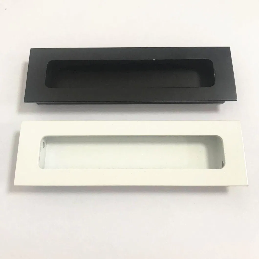 Black Matt Concealed Recessed Flush Pull Handles for Sliding Doors