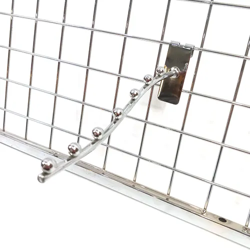 Chrome Finish Metal Wire Display Iron Waterfall Hooks for Clothes