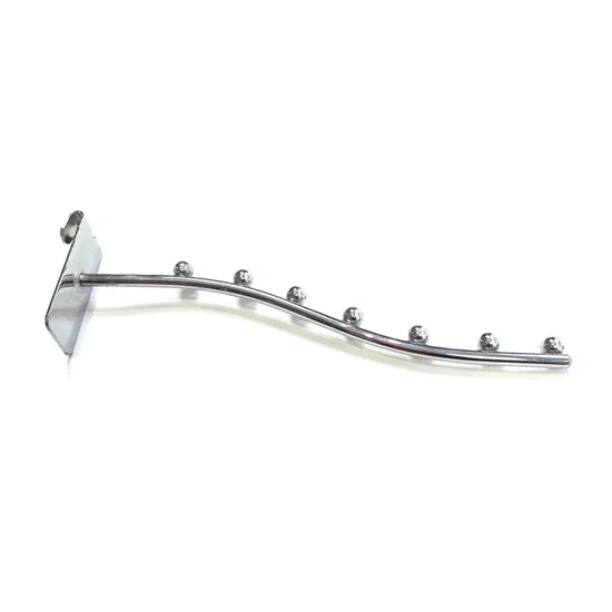 Chrome Finish Metal Wire Display Iron Waterfall Hooks for Clothes