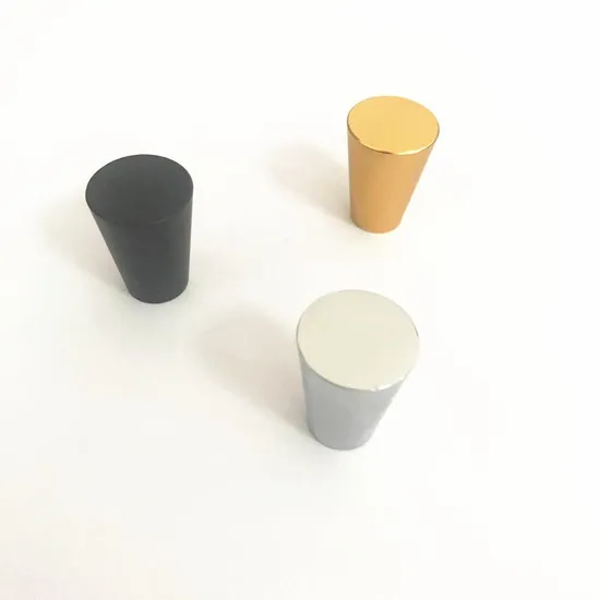 Chrome & Matt Black & Brass Gold Solid Furniture Kitchen Hardware Drawer Pull Knob