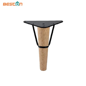 Wood Material Table Legs Furniture Sofa Wood Legs with Metal Frame