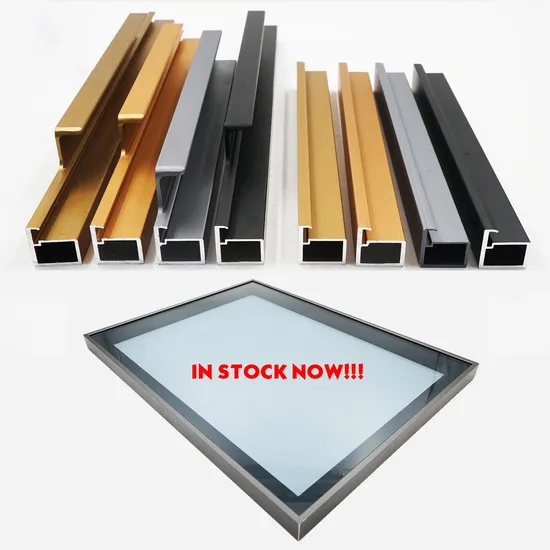 Aluminum Frame Glass Swing Door for Walk in Closet