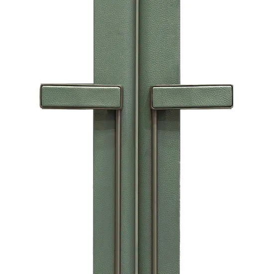 Zinc Alloy Furniture Handles New Design Leather Cabinet Wardrobe Door Handles