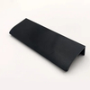 Back Mount Brushed Black Bedroom Dresser Finger Edge Pull Handles