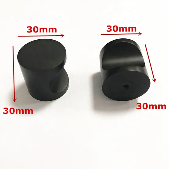 Aluminium Alloy Hardware D1064 - 30X30mm Cabinet Door Kitchen Bathroom Black Knob Pull