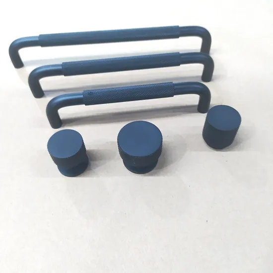Knurled Handles U Type Aluminum Profile Furniture Wardrobe Cabinet Bar Door Pulls