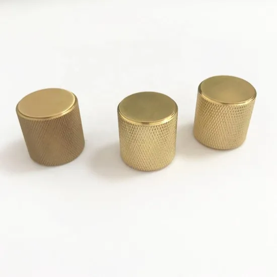 Luxury High Quality Cabinet Drawer 160mm Brass Gold Knurling Handle Pull Knob