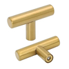 Stainless Steel Brass Gold Drawer Door T Bur Pull Handle