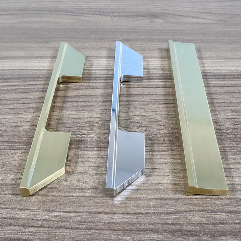 Aluminium Gold Matt Black Solid Furniture Wardrobe Handle Cabinet Pull Handles