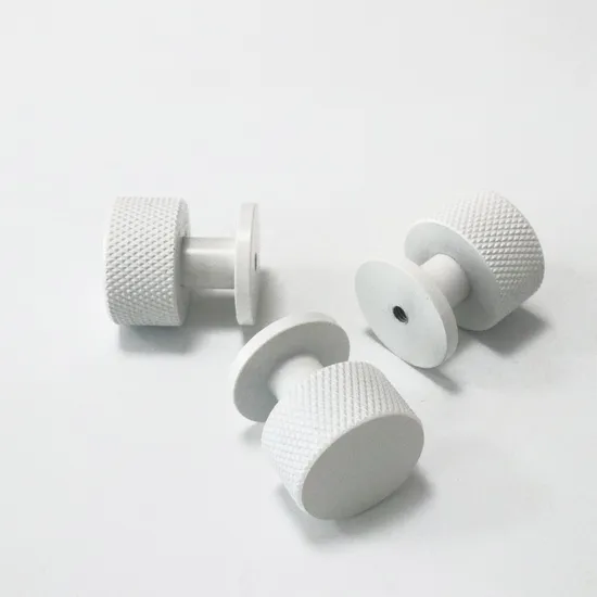 Furniture Cabinet Knobs Black Gold White Knurled Texture Drawer Pull Knob