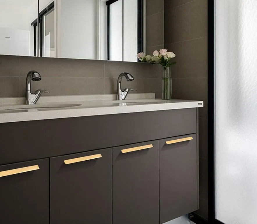 Furniture Hardware Kitchen Handle Aluminum Modern Cabinet Aluminum Pull Handles