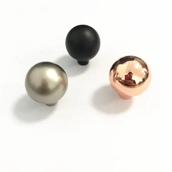 Furniture Hardware Kitchen Round Cabinet Drawer Knobs Aluminum Big Round Ball Knob