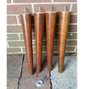 Solid Wood Stain 16 Inch Height Replacement Wooden Bar Chair Legs