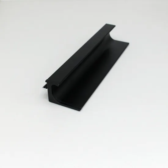 Aluminum L Shaped Recessed Handle Drawer Wardrobe Cabinet for Kitchen Bedroom Hotel