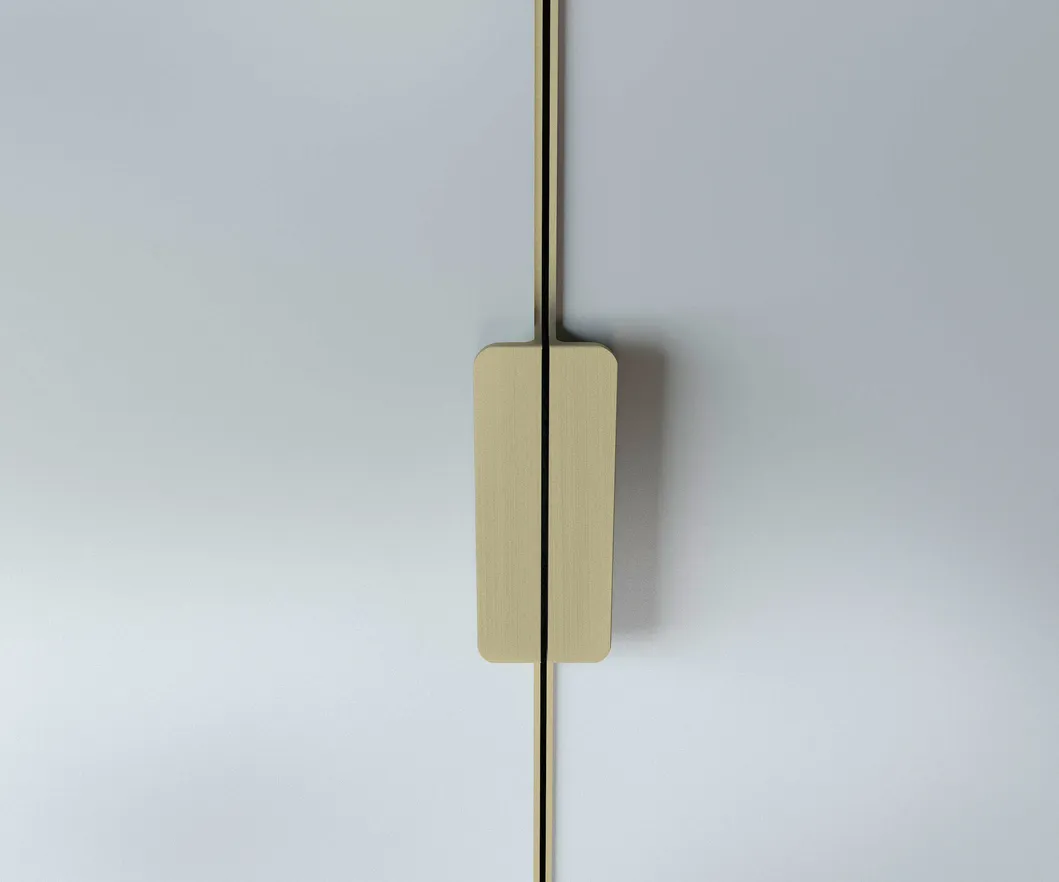 Aluminum Alloy Cabinet Handles 2.8m Antique Gold Long Wardrobe Handle