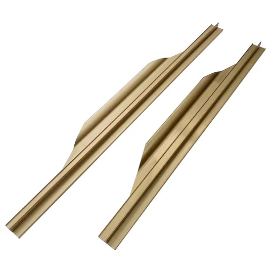 Edge Handle Black Aluminum Alloy Extended Drawer Closet Door Invisible Handle